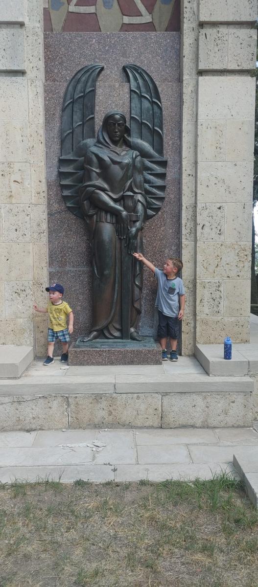 Ezra and JoJo with the guardian.